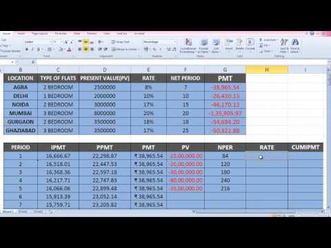 How to use Rate Formula in Excel 2010 by Saurabh Kumar (Hindi / Urdu) How to use Rate Formula in Excel 2010 by Saurabh Kumar (Hindi / Urdu)