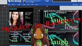 MySpace Retro | MYSPACE IS BACK??!?