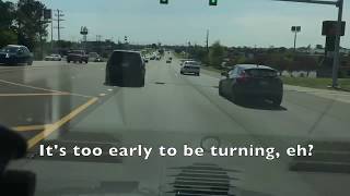 Unmarked Police Car can't stay on the road - Murfreesboro TN