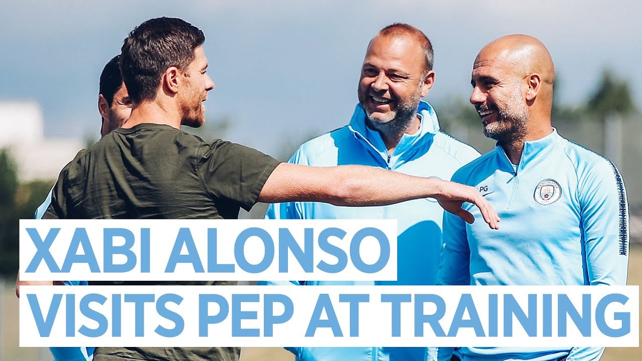 XABI ALONSO MEETS PEP | TRAINING - YouTube