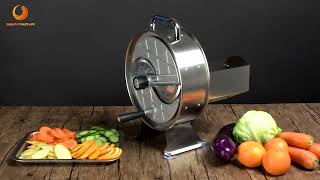 Commercial Vegetable Fruit Rotary Slicer Manual Food Slicing Machine for Potatoe