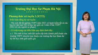 Hướng dẫn thông tin về tuyển thẳng vào Trường Đại học Sư phạm Hà Nội