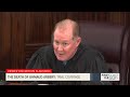 'Shows a lack of respect' Judge steps off bench after 'rude' line of questioning by Travis McMichae