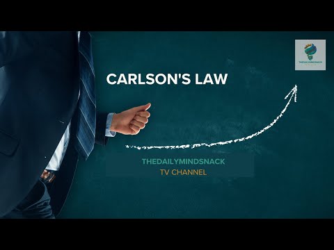 Beat 'Carlson's Law' to Be More Productive