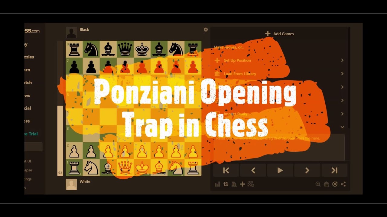 The Ponziani Opening Trap Youtube
