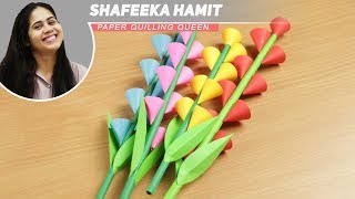 Flower Stick - How To Make Flower Stick - Beautiful Flower Stick - Easy Flower Stick - Paper Craft