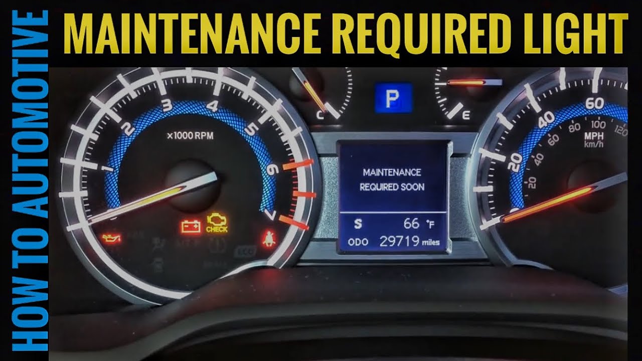 Reset Maintenance Required Toyota - DReferenz Blog