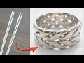 How to make handmade silver wire ring/jewelry making/how it's made/gold Smith Luke