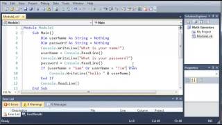 Visual Basic - 17 - Logical Operators
