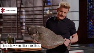 How to fillet a Halibut | Gordon Ramsay | Culinary News | Master Chef | Halibut Fillet