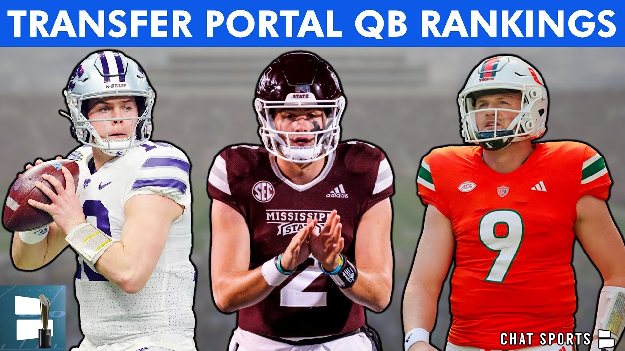 College Football Transfer Portal: Top QBs Entering CFB FREE AGENCY Ft ...