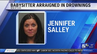 Babysitter arraigned in drownings