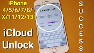 iCloud Unlock Update Lost/Disabled/Blacklisted Account iPhone 4/5/6/7/8/X/11/12/13 Any iOS