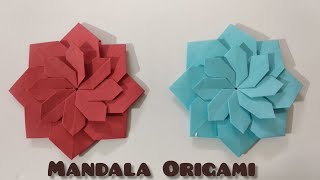 Mandala Origami | Flower Origami | Origami Craft Ideas