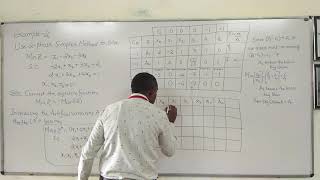 OR TWO PHASE SIMPLEX EXAMPLE 2 PART 2