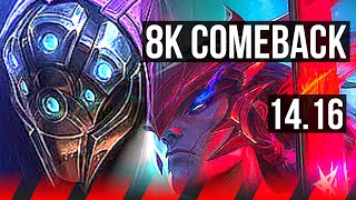 JAX vs YONE (TOP) | 8k comeback | BR Master | 14.16