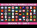 50 Countries Marble Race League Season 52 Day 5/10 Marble Race in Algodoo