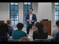 Former White House press secretary Josh Earnest gives Rice students career advice