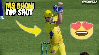 MS DHONI का Top Shot 😍 I #Shorts I Cricket 22 I SinghGamingWorld