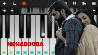 Mehabooba Song | KGF 2 | Easy Piano Tutorial