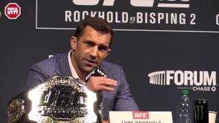"Werdum has a stupid face" Bisping and Rockhold agree