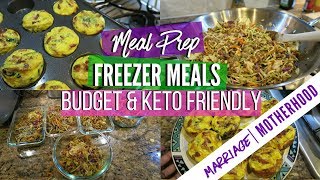 Meal Prep Freezer Meals | Meal Plan | Cook with me | Sunday Setup | Keto Diet