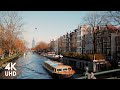 Beautiful Sunny Autumn Walk In Amsterdam 🇳🇱 | 4k City Ambience