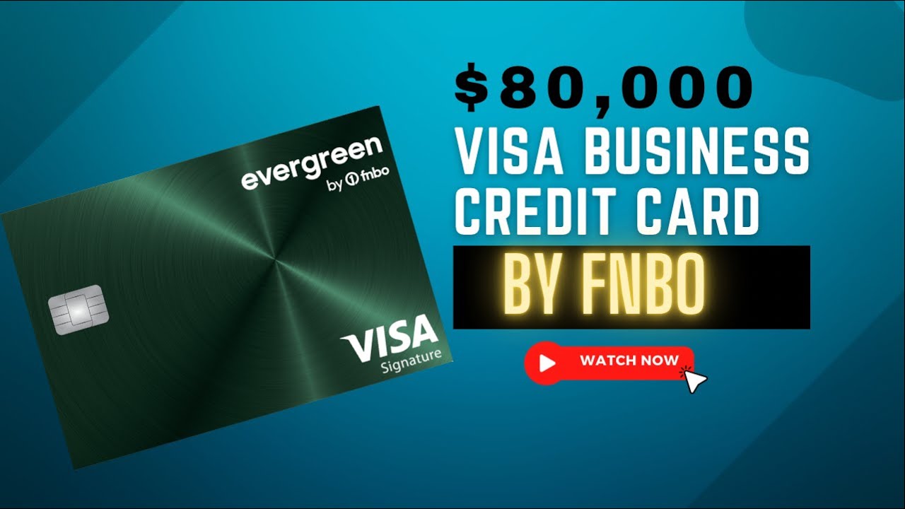 $80,000 Credit Limit Approval - Evergreen Visa Business Credit Card By ...