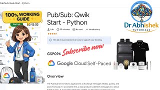 Pub/Sub: Qwik Start - Python | January 2026 | #GSP094 #qwiklabsarcade2026