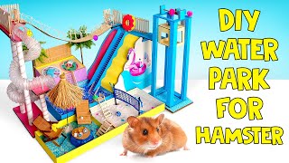 REAL HAMSTER JOYS || Cardboard Water Park With Entertainment!