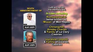 Hilary Joseph ~ Long Obituary