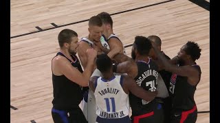 Kristaps Porzingis Reacts To Getting Ejected In Game One vs. Clippers
