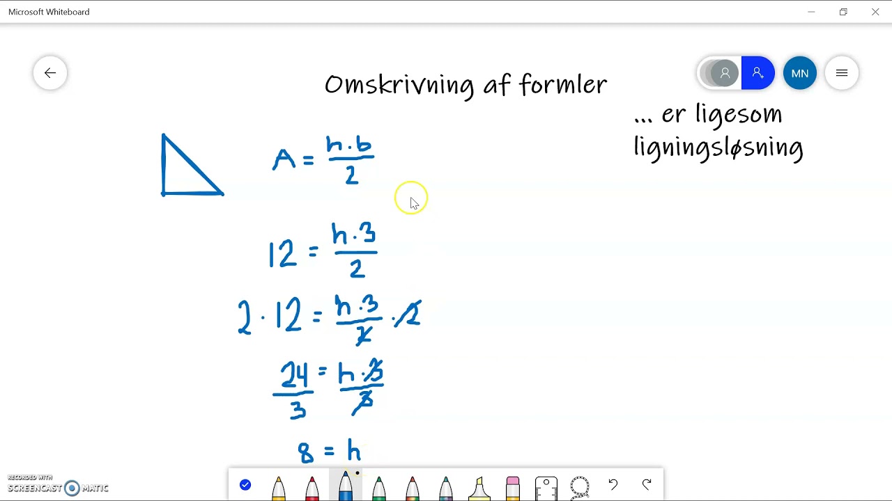 Omskrivning Af Formler - YouTube