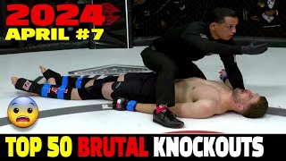 Top 50 Brutal Knockouts in April 2024 #7 (MMA•Muay Thai•Boxing•kickoxing)