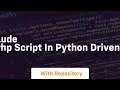 How to include output of PHP script in Python driven Plone site