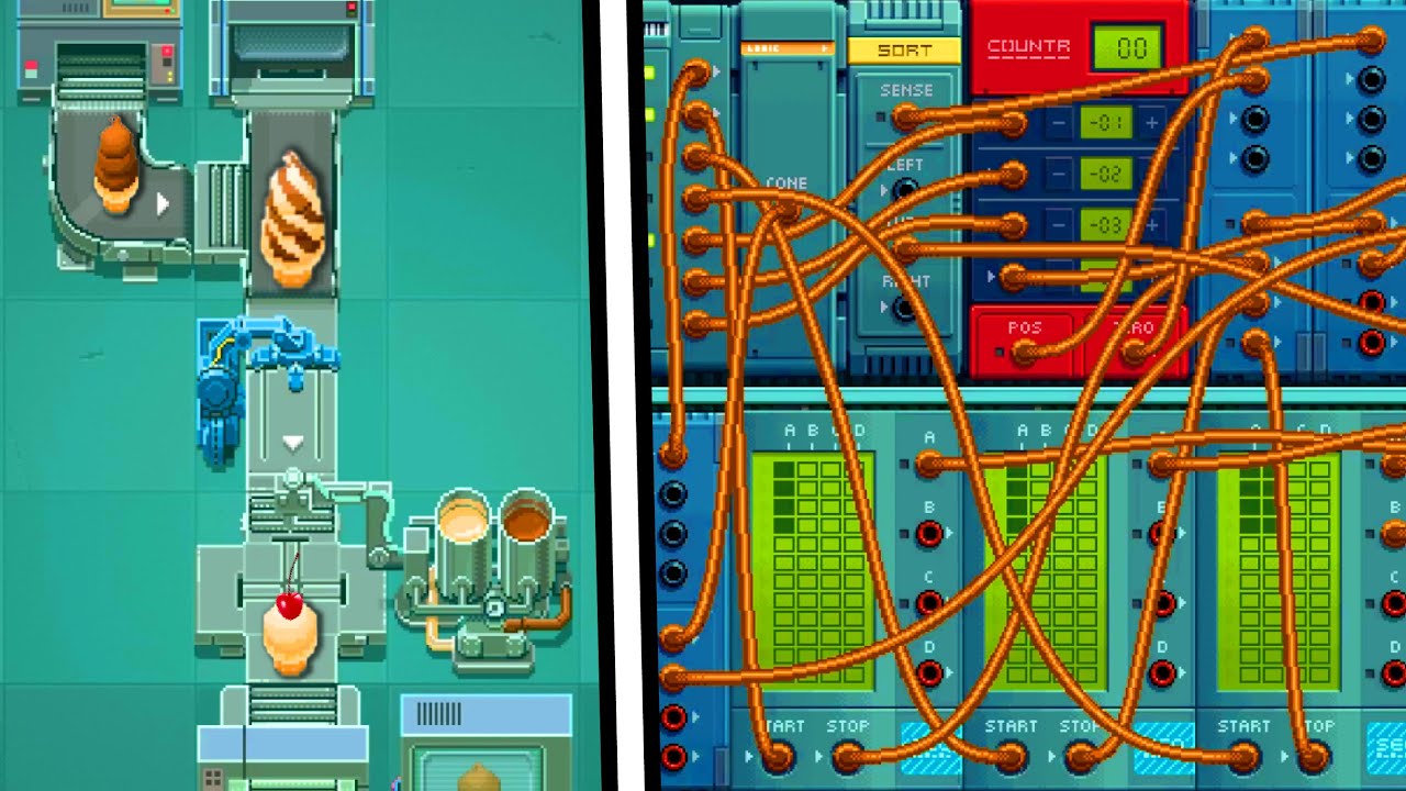 I Programmed an Extremely Efficient ICE CREAM FACTORY! - 20th Century Food Court