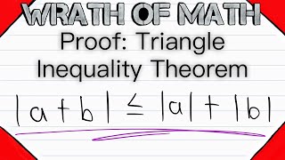 Proof: Triangle Inequality Theorem | Real Analysis