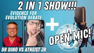 (2 IN 1 EVENT) DEBATE & OPEN MIC | Evolution & Evidence || Dr. Dino vs. Atheist Jr.