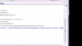 Java Programming Tutorial - 85 - JColorChooser
