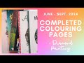 June - September 2024 Completed Colouring Pages + Diamond Paintings - Adult Coloring