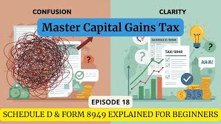 Episode 18 - Master Capital Gains Tax: Schedule D & Form 8949 Explained for Beginners