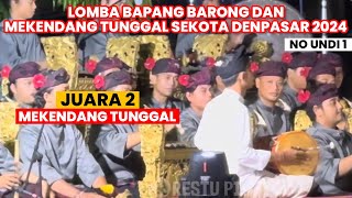 Juara 2 Lomba Mekendang Tunggal Sekota Denpasar 2024