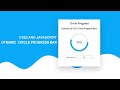 Dynamic Circle Progress Bars Using Html CSS3 SVG And Javascript |