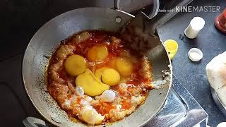 Burji pav / Simple Egg recipe / Spicy Scrambled Egg by Mansa  Kokanatli
