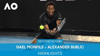 Gael Monfils v Alexander Bublik Highlights (2R) | Australian Open 2022