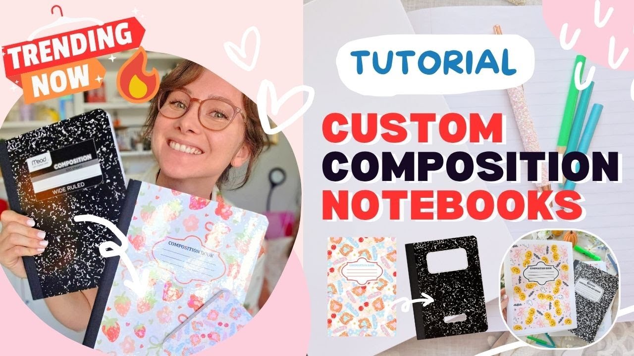 Hot Trend Diy Custom Composition Notebooks Full Tutorial From