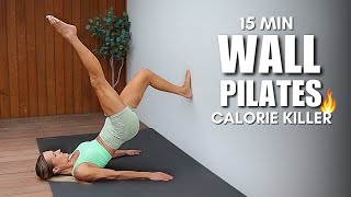 15 MIN AT HOME WALL PILATES WORKOUT FOR FAT LOSS