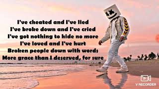 Marshmello & Kane brown - one thing right (lyrics)
