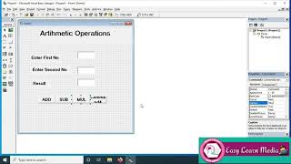 Visual Basic simple Arithmetic Operations (Addition, Subtraction, Multiplication, Division)