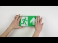 Previx escape route signalisation - Surface mounted wall replacement battery